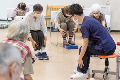 体操・入浴の様子