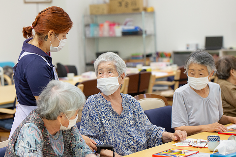体調チェックの様子